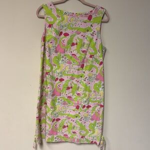 Lilly Pulitzer Pink and Green Sheath Dress